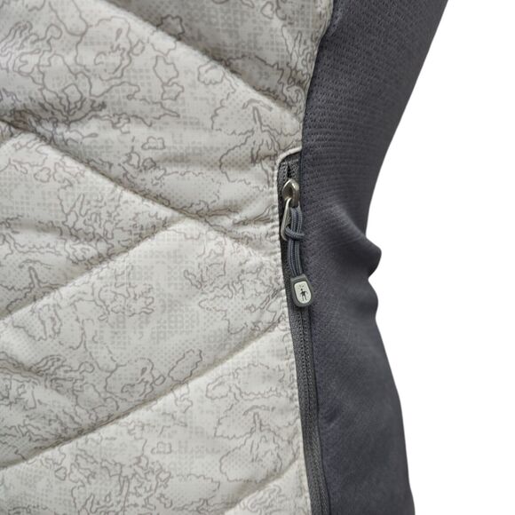 Smartwool Corbet 120 Vest Size XS Quilted White Gray Patterned Wool Winter Layer - Picture 10 of 15